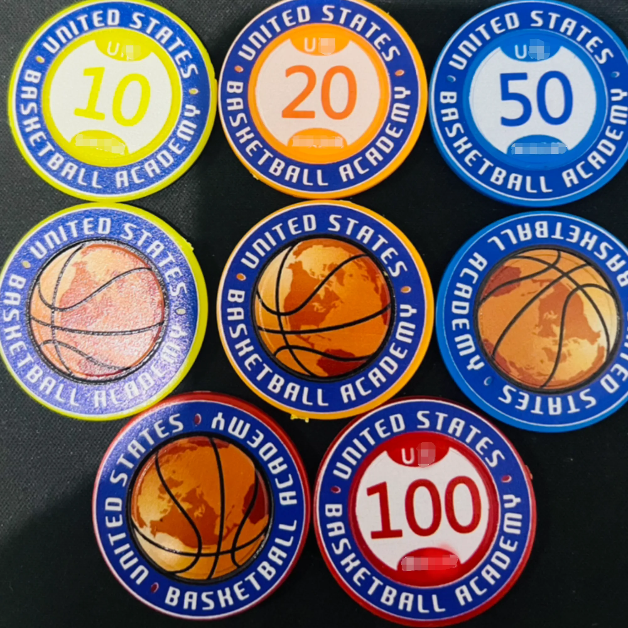 Full Color Round Solid Plastic Token 6