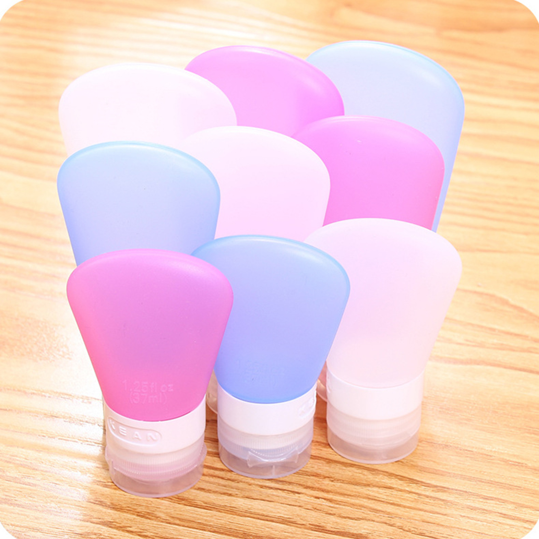 Travel Silicone Makeup Toiletries Bottles 2