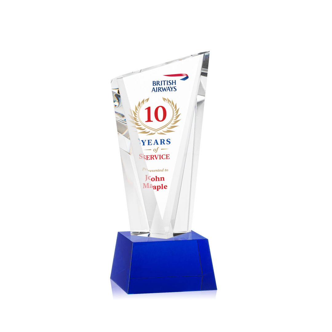 Plymouth VividPrint™ Award on Robson Base - Blue 16