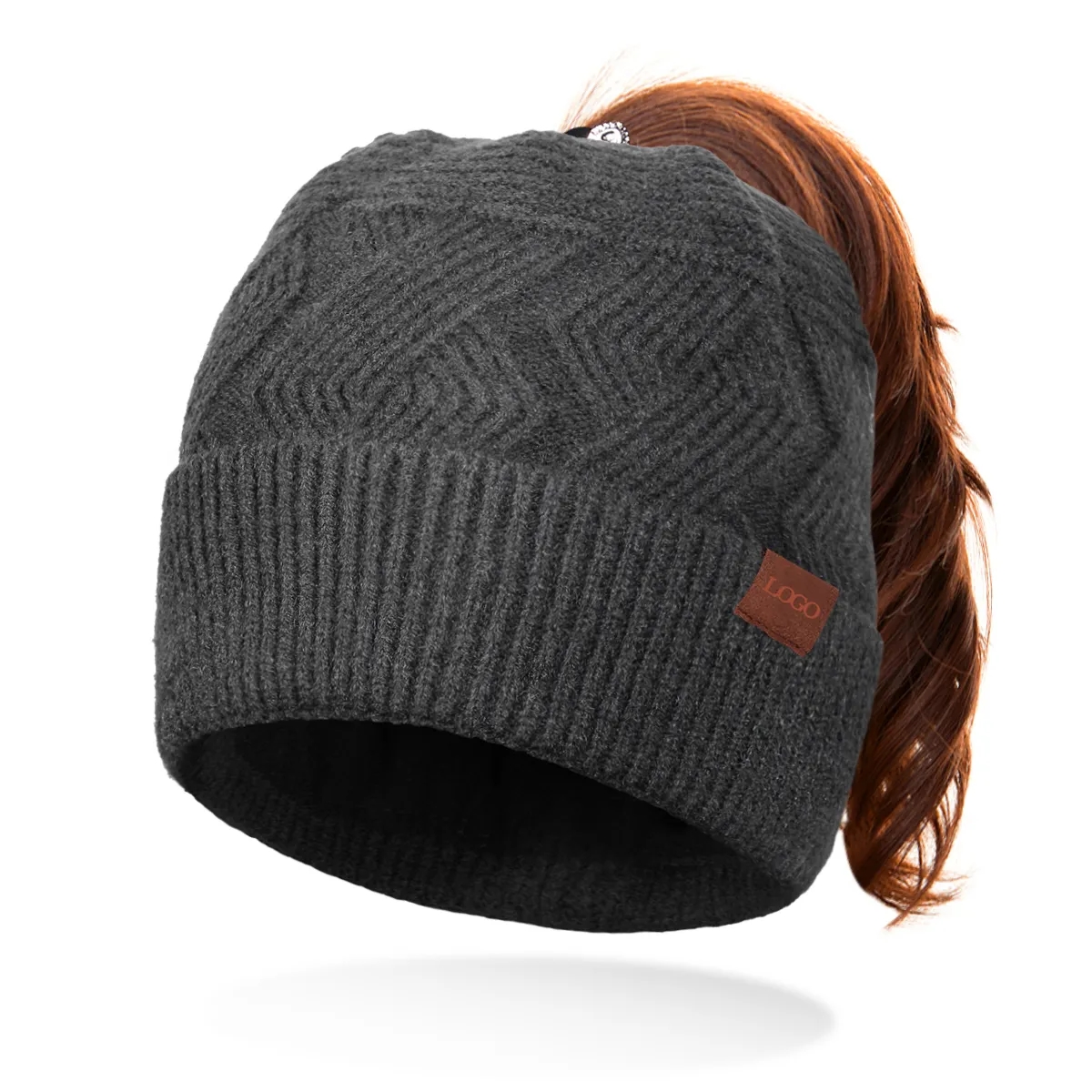 Women's Knitted Empty Top hat In Winter 3