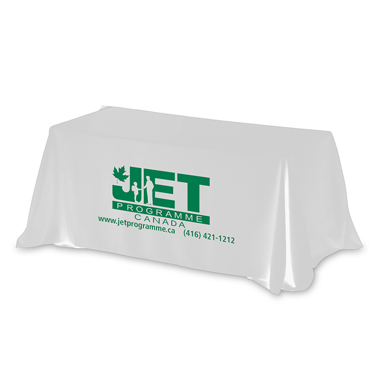 "Zenyatta Eight" 4-Sided Throw Style Table Covers & Table Throws (One Color Print) / Fits 8 ft Tabl 28