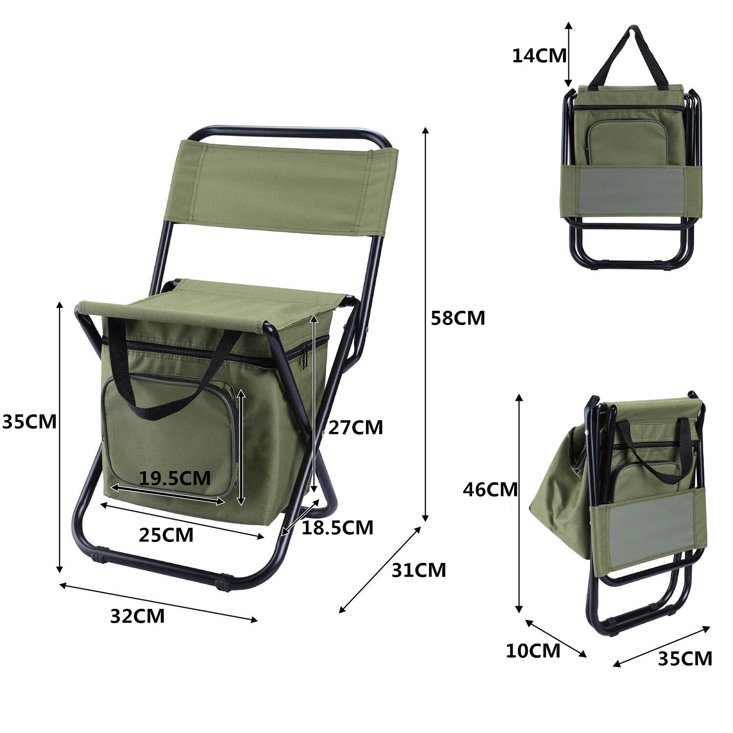 Foldable Camping Chair With Cooling Bag 6