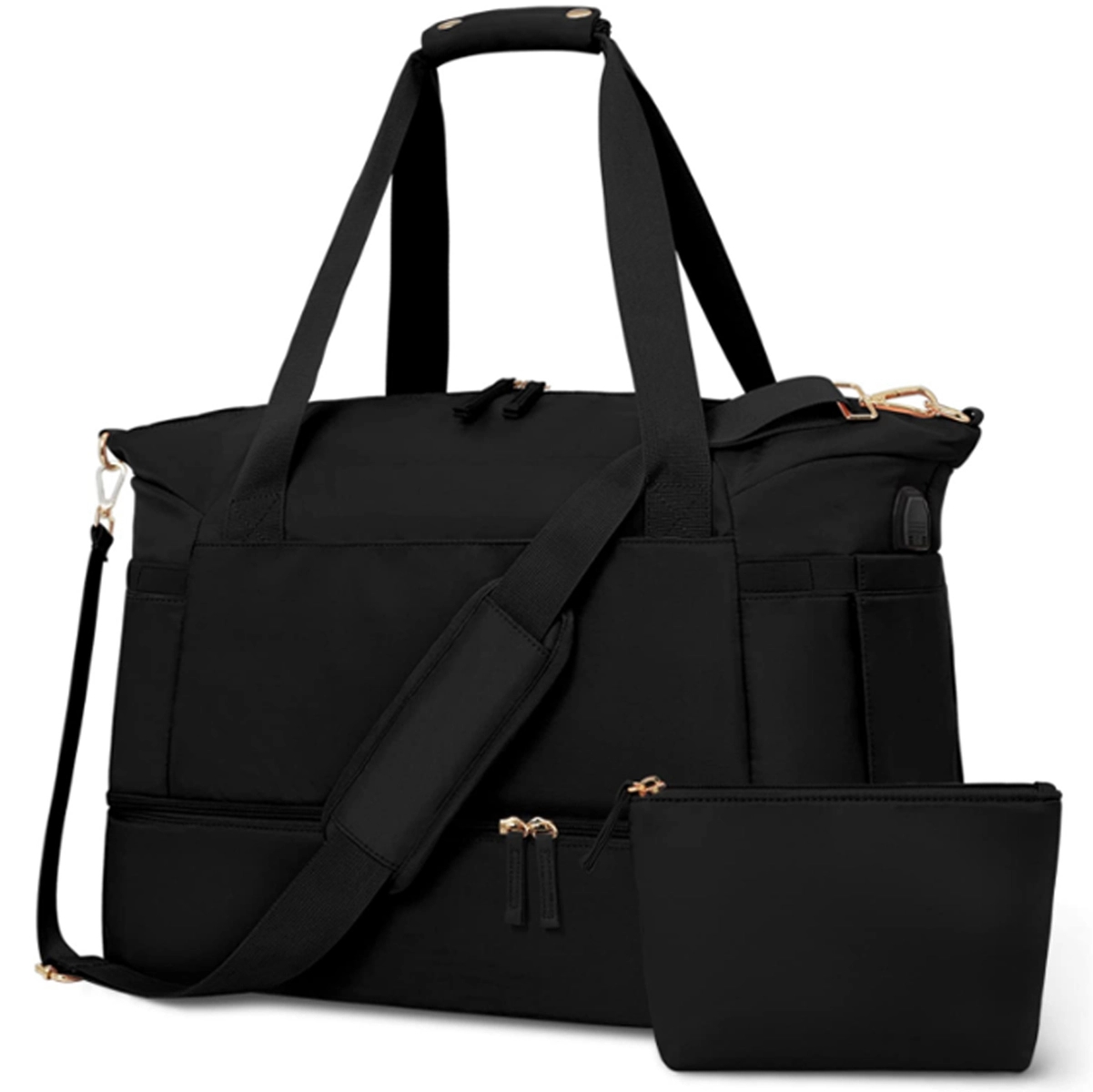 Custom Usb Port Travel Duffel Bag 13