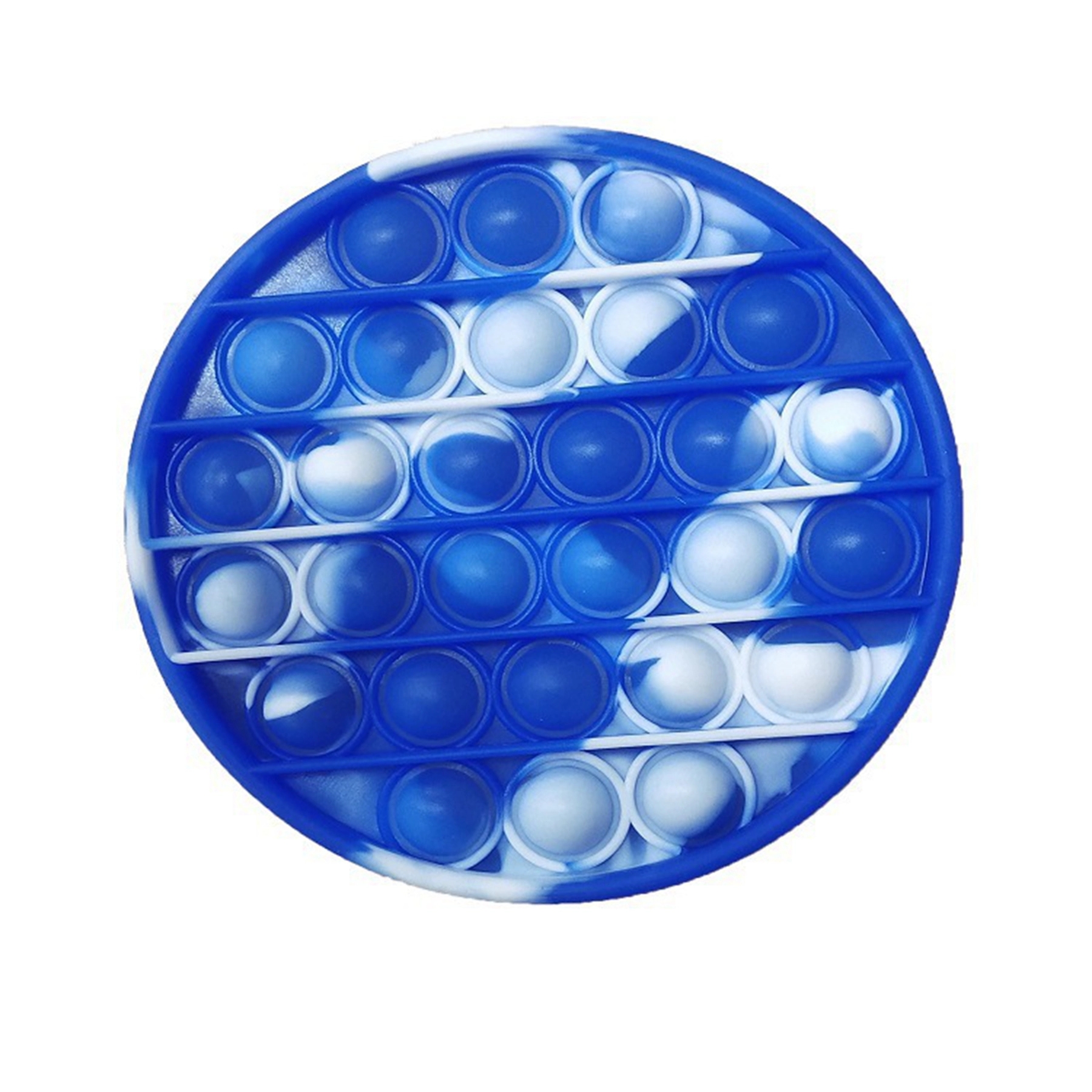 Round Camouflage Push Pop Bubble Fidget Toy 11