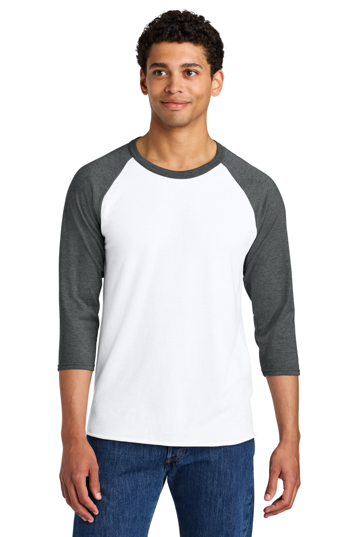 Jerzees Unisex Premium Blend Combed Ring Spun 3/4-Sleeve Raglan 560R 23