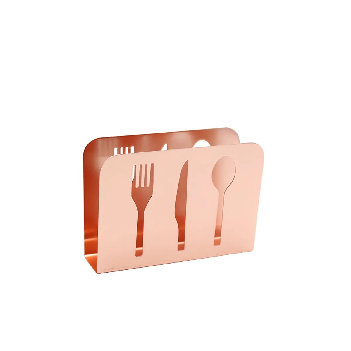 Gold Knife And Fork Napkin Tissue Holder 3