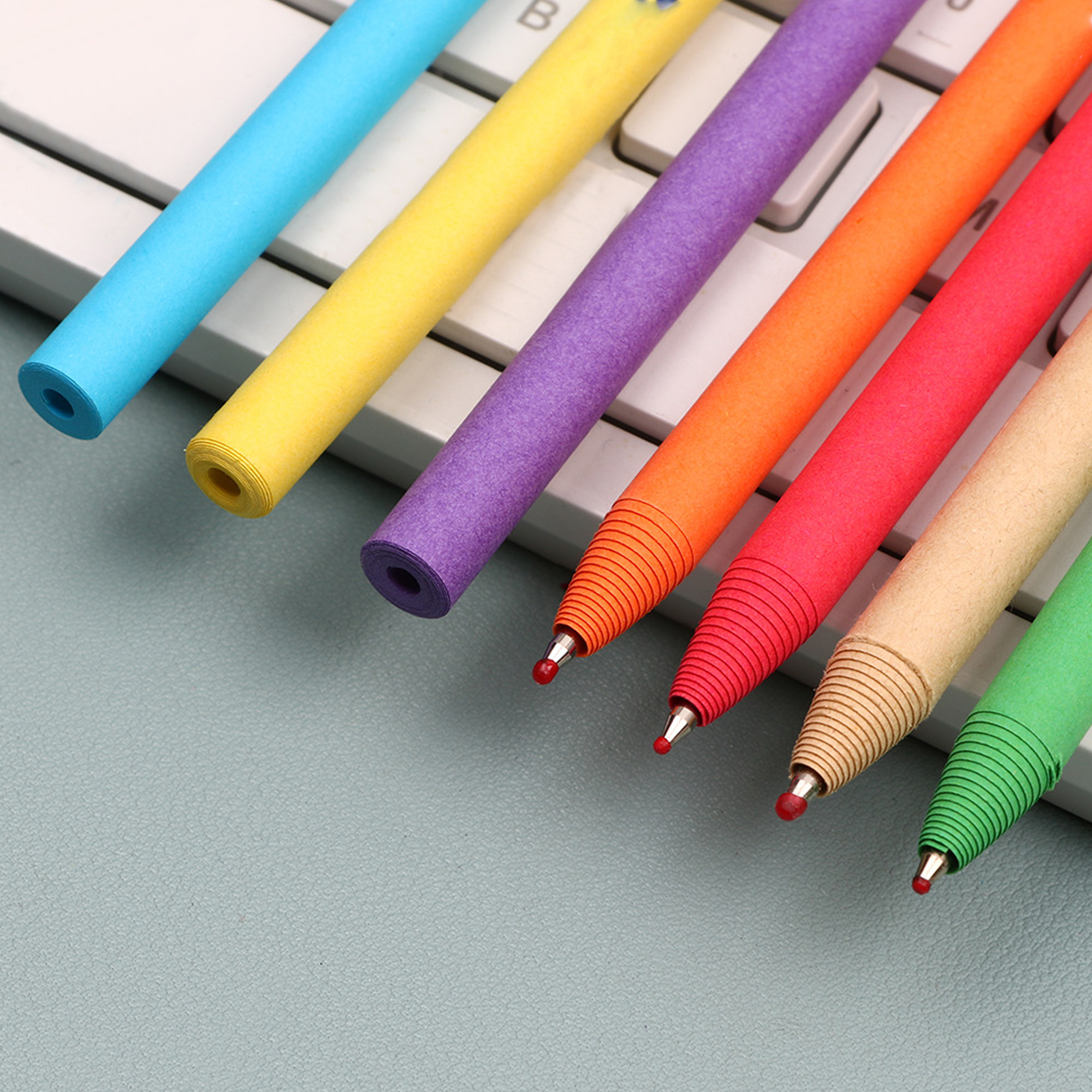 Assorted Colors Eco Conscious Kraft Paper Ballpoint Pen 4