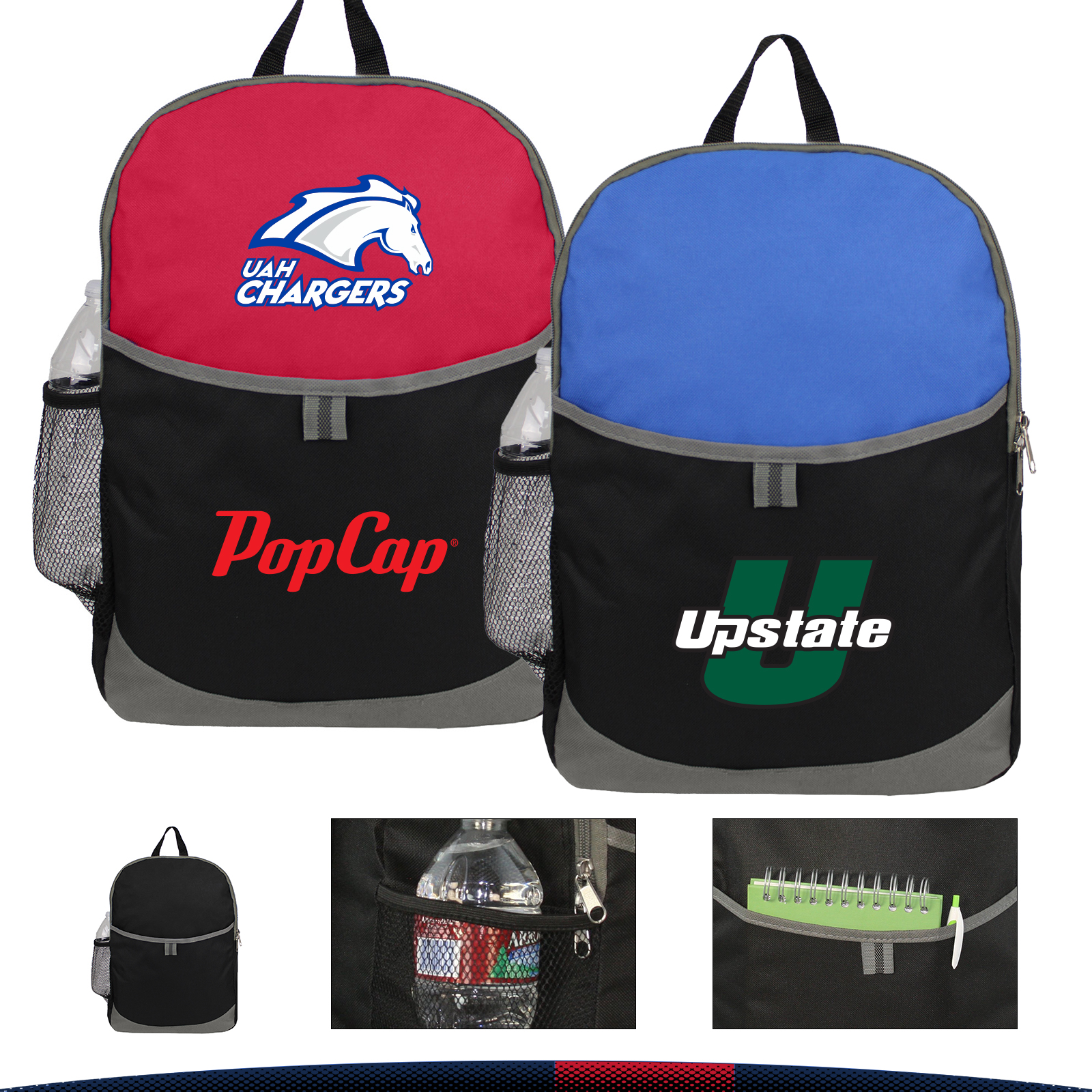 Memte School Backpack, custom backpack with logo imprint 3