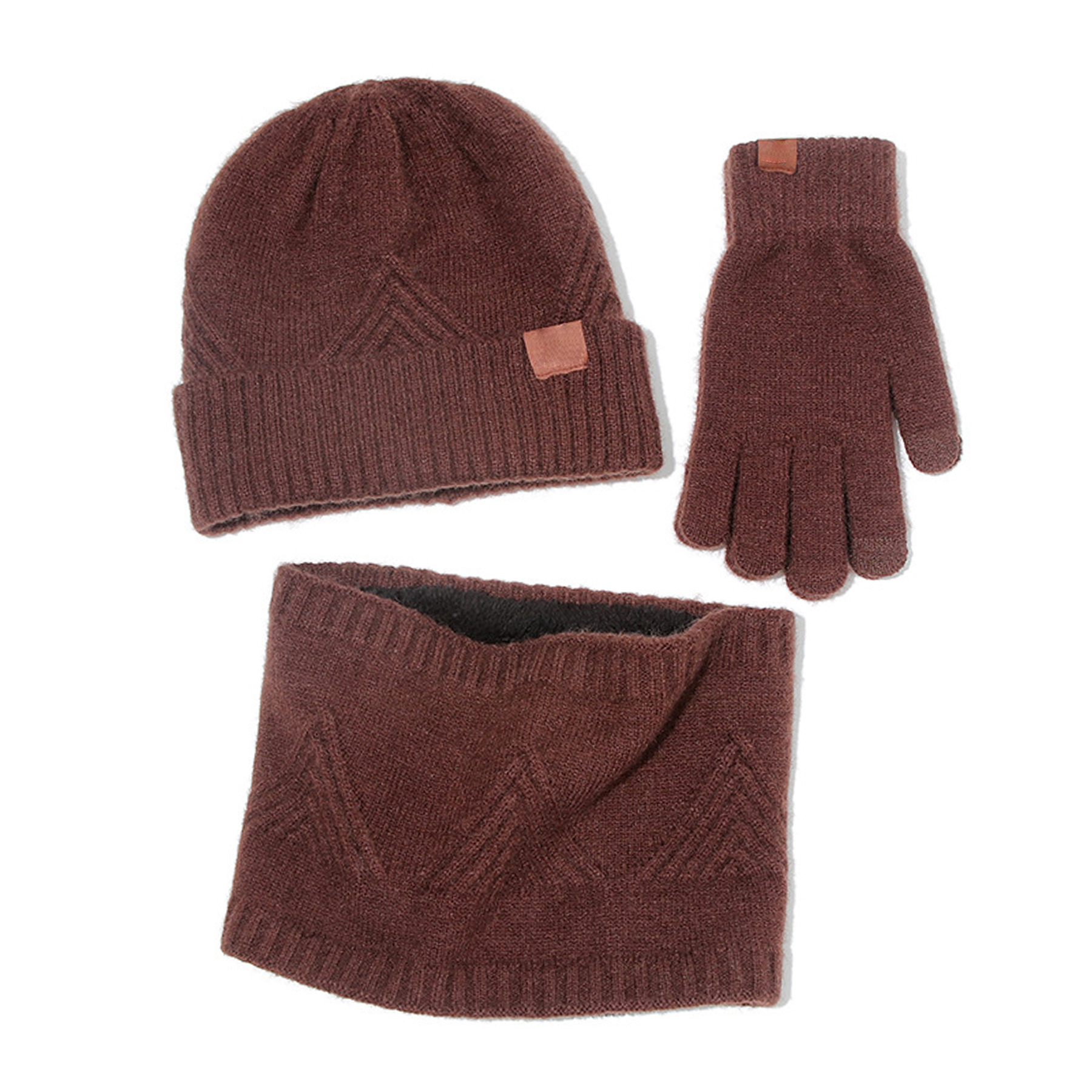 Winter Hat Scarf Gloves for Men Women 7