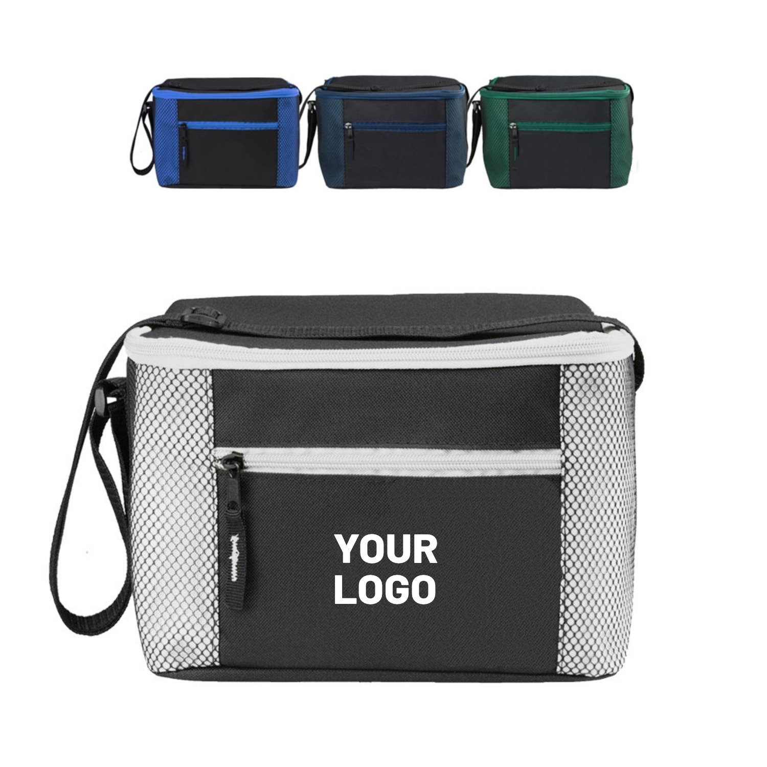 Insulated Zipper Lunch Bag with Strap 3