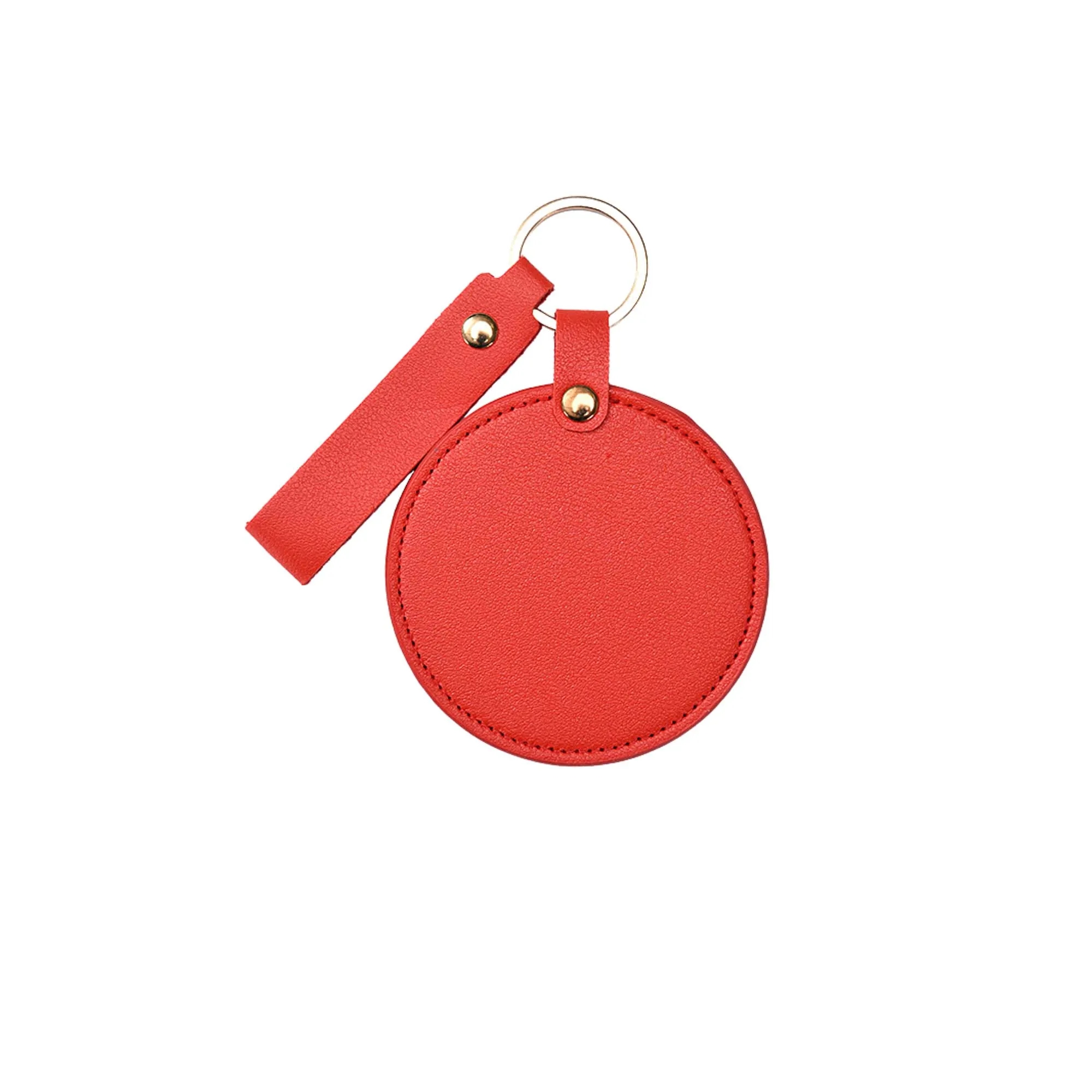 Leather Portable Makeup Mirror Case 7