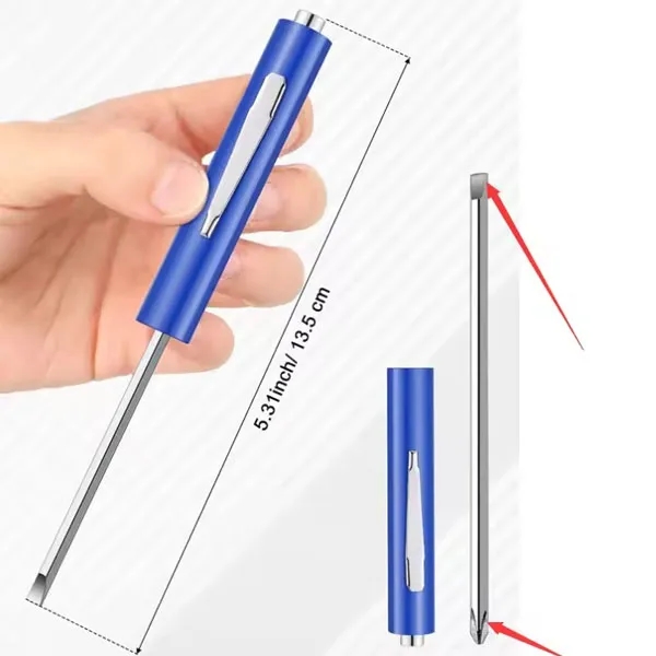 Reversible Pocket Screwdriver with Magnetic Tip 5
