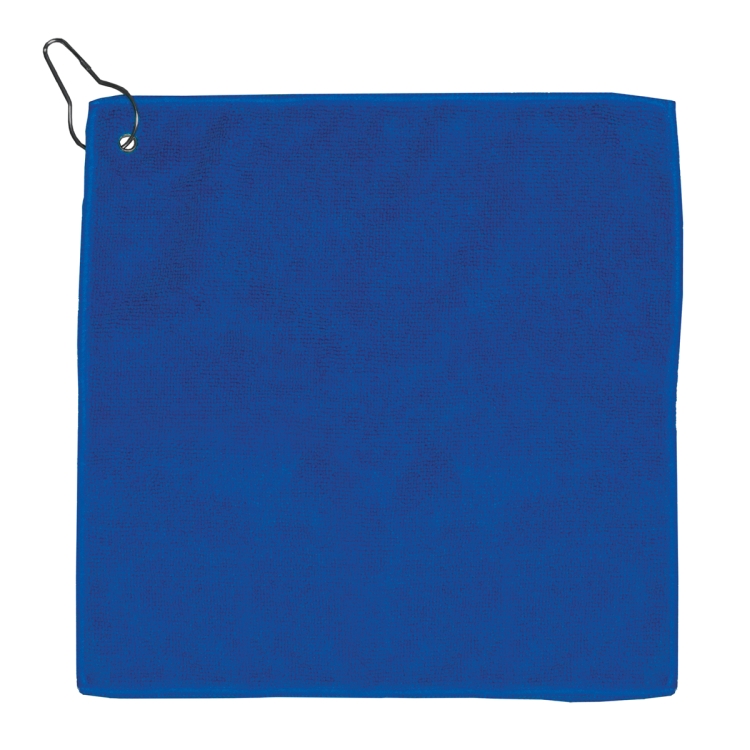 "THE WEDGE" Recycled RPET 300 GSM Heavy Duty Golf Towel - 12" W x 12" H 1