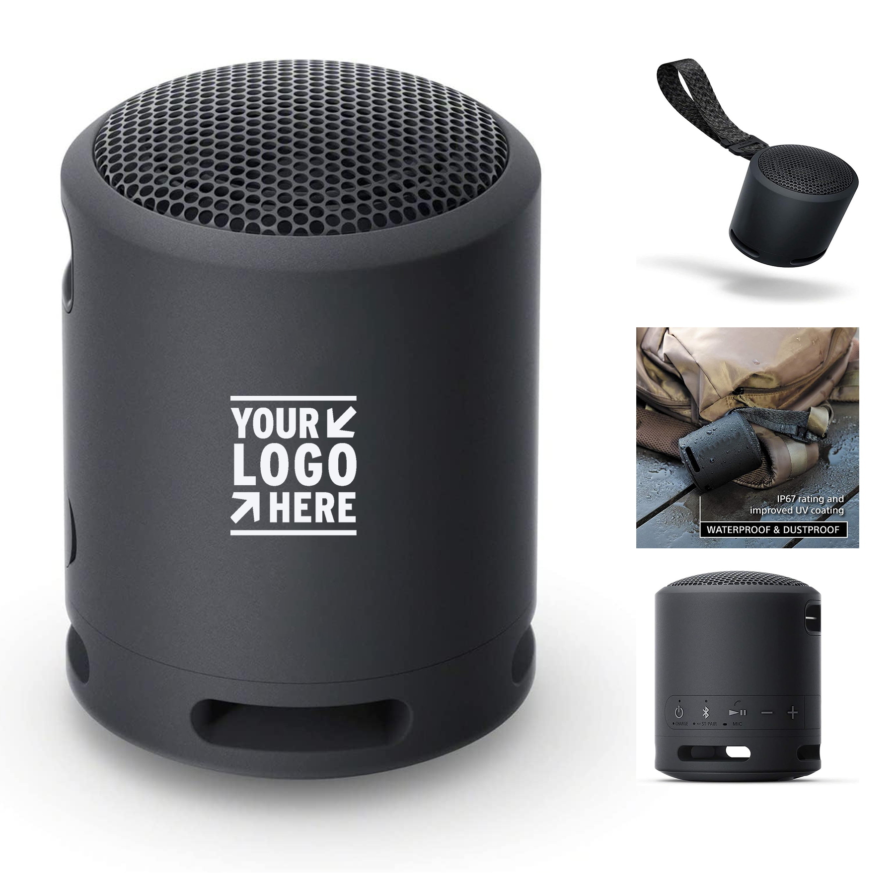 IP67 Waterproof Durable Outdoor Wireless Bluetooth Portable Lightweight Compact Travel Speaker