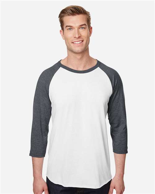 Premium Blend Ringspun Three-Quarter Sleeve Raglan Baseball T-Shirt - 560RR 4