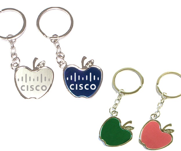 Chrome metal key holder