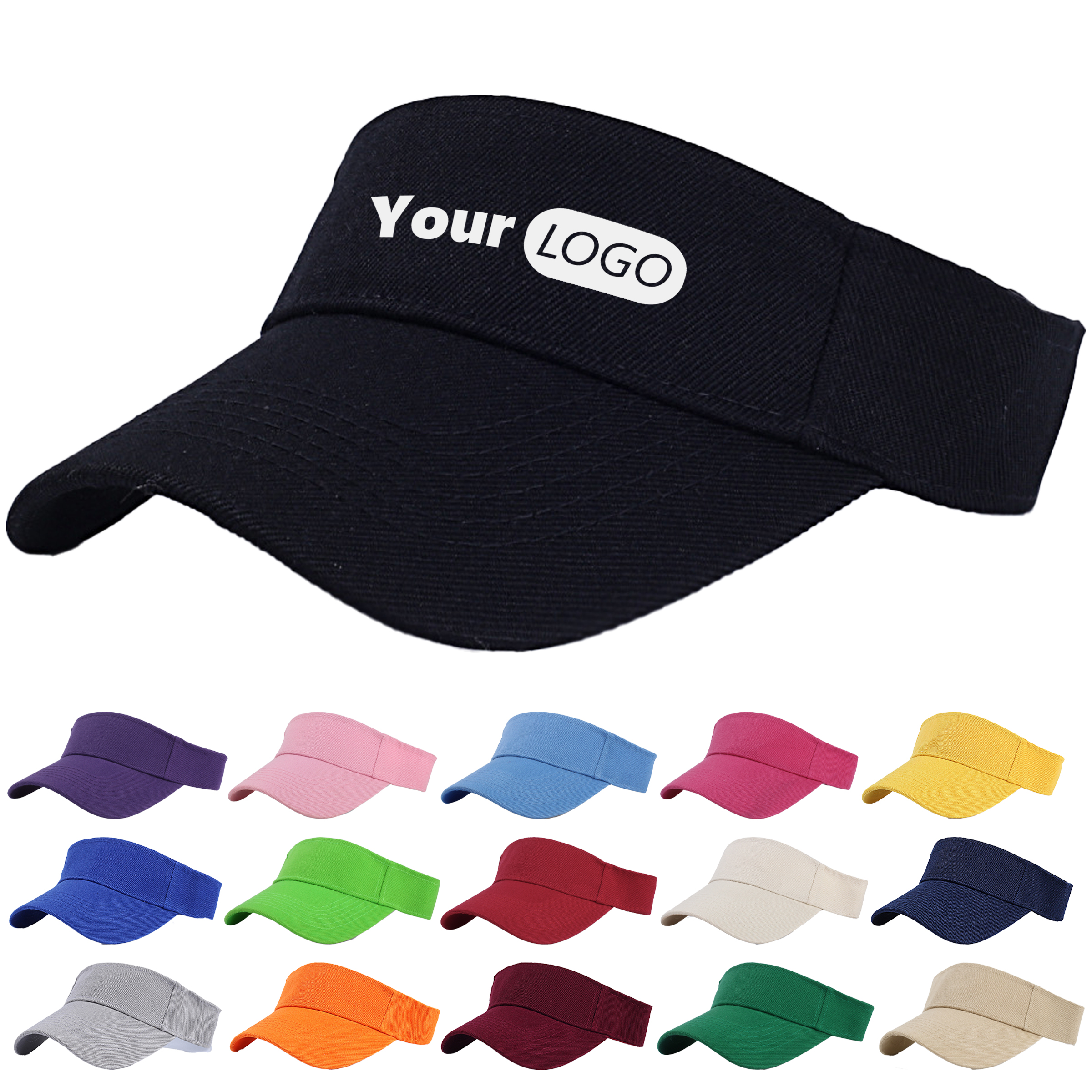 Cotton Solid Color Sports Sun Protection Hat 8