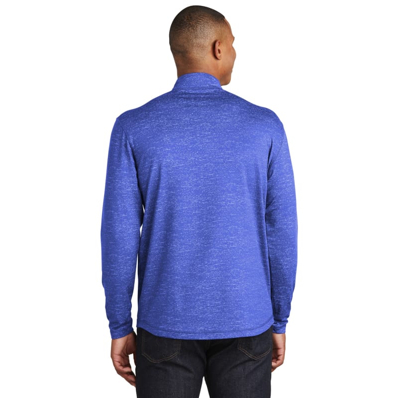 Sport-Tek Sport-Wick Stretch Reflective Heather 1/2-Zip Pullover. 12