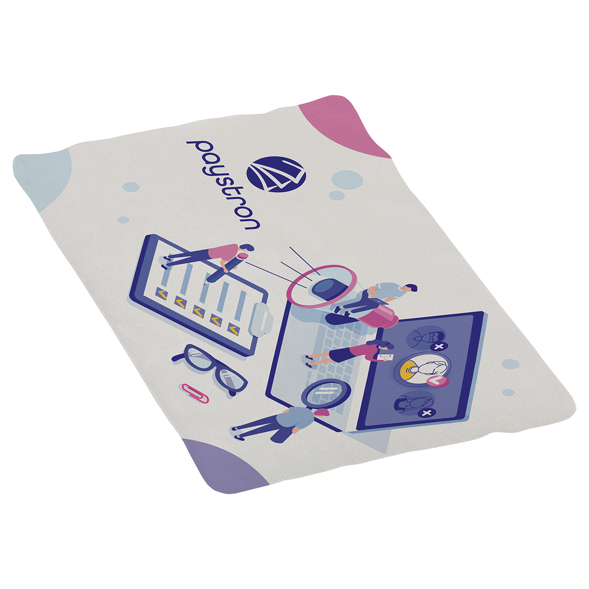 Tablet 11" x 7" Microfiber Cleaning Cloth- Full-Color 5