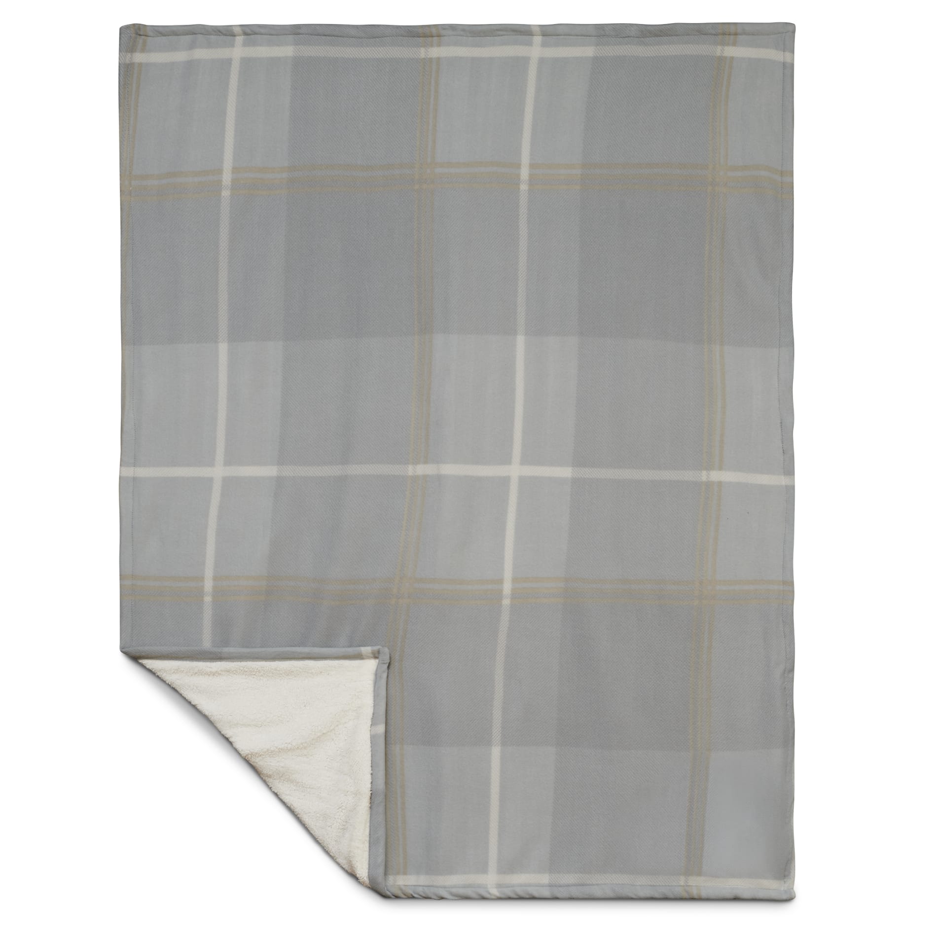 Plaid Fleece Sherpa Blanket 30