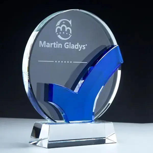 Accomplishment Circle Crystal Award 3