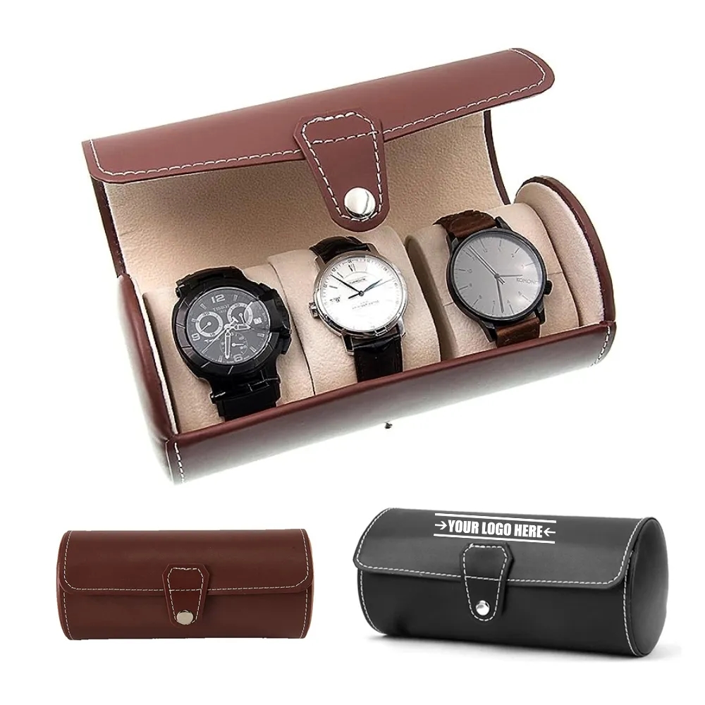 Leatherette Roll Watch Storage Pouch 5