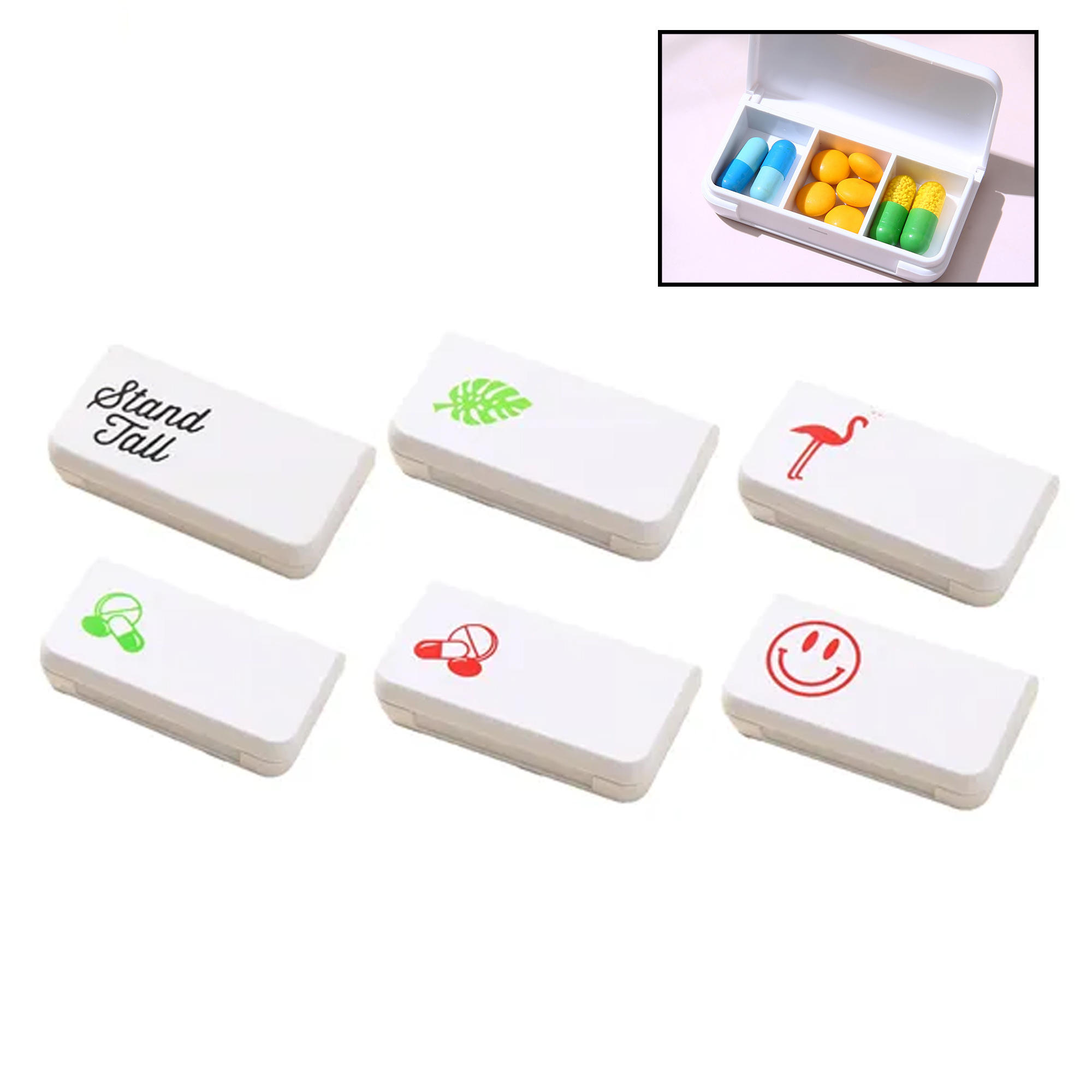 Three-Drawer Portable Medicine Organizer Box 1