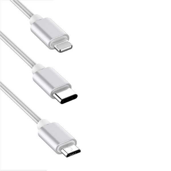 3 Foot 3-in-1 Braided Quick Charging Cable 4