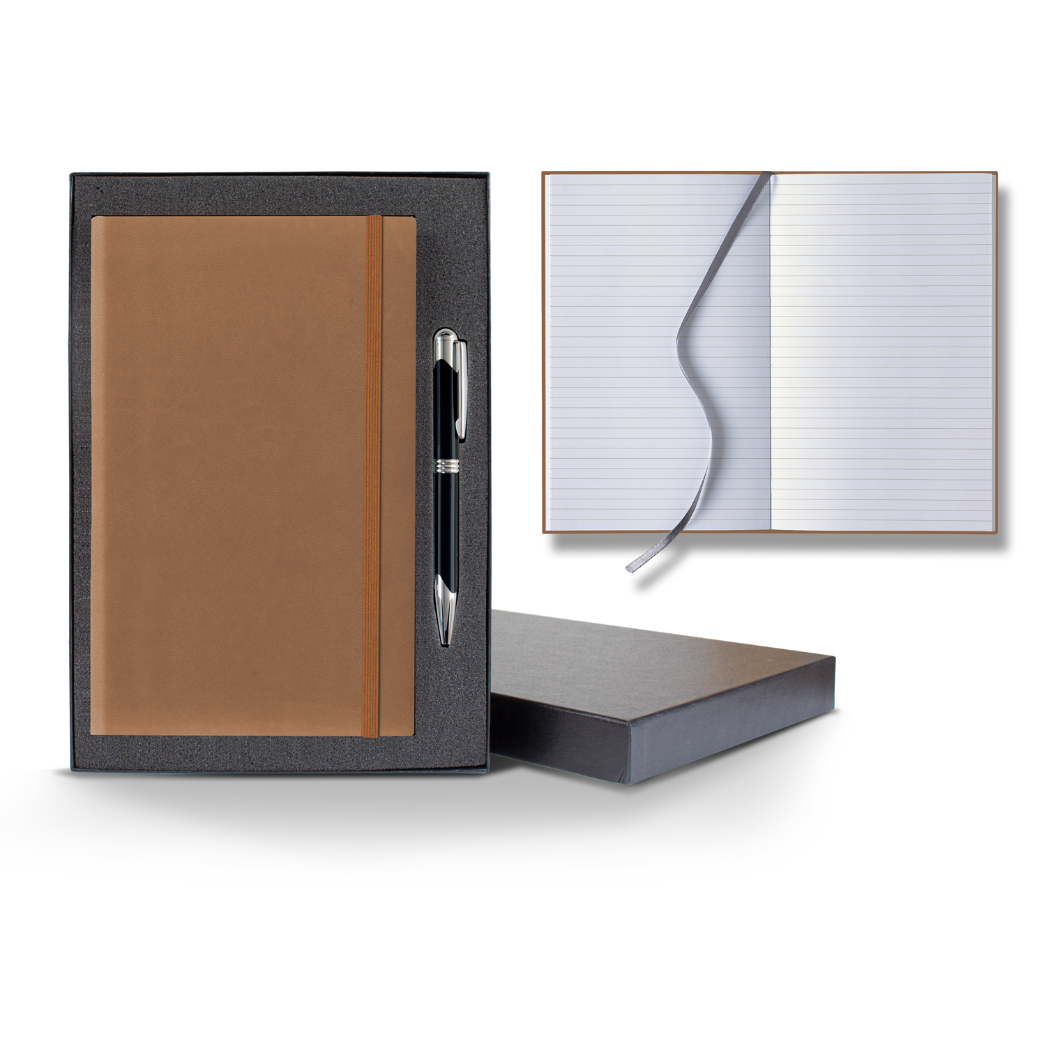 Castelli Tucson Banded Medio Lined White Page Journal Gift Set 1