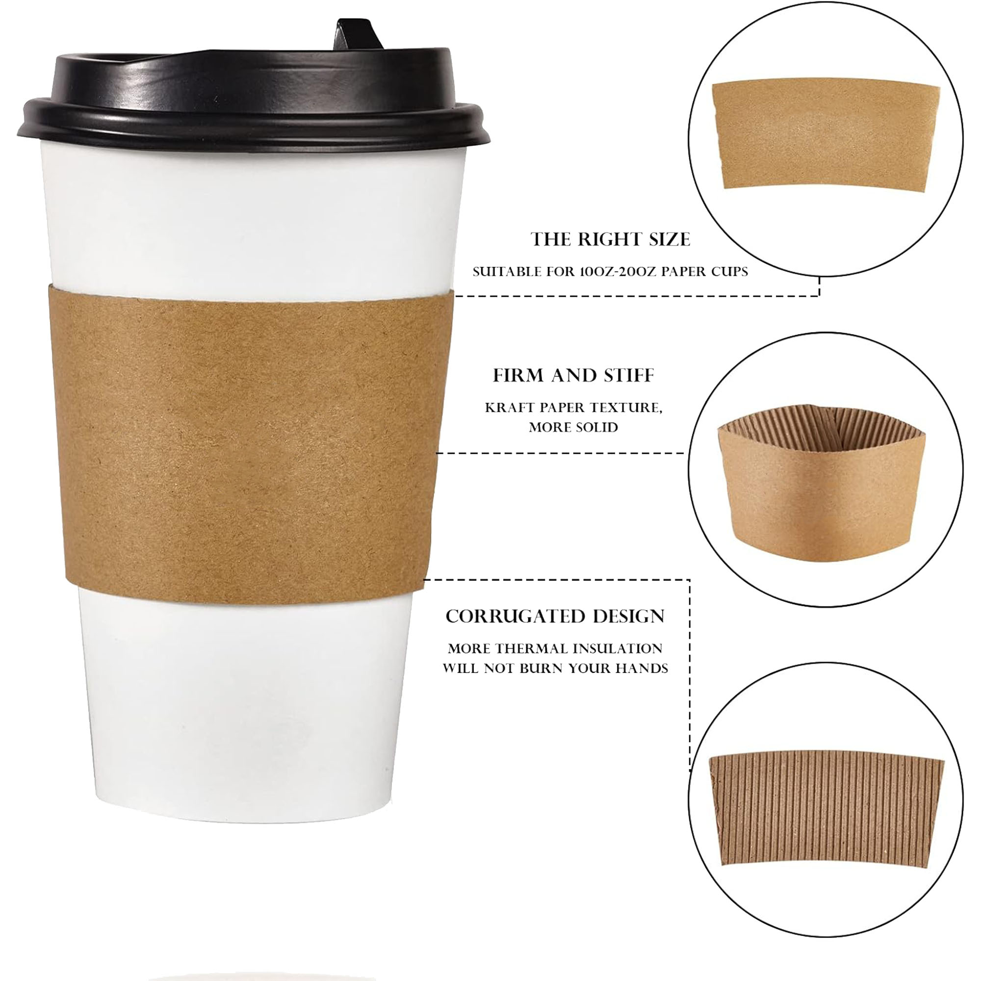 Disposable Coffee Cup Paper Sleeve 2
