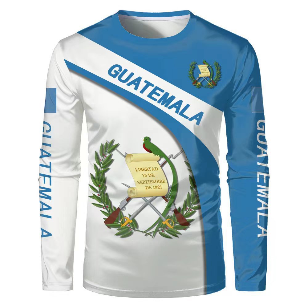 Custom Dye Sublimation Long Sleeve Polyester T Shirt 1
