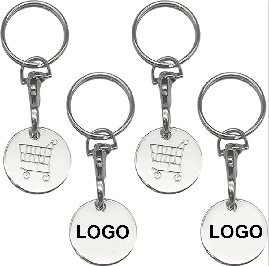 Partable shopping cart token keychain 3