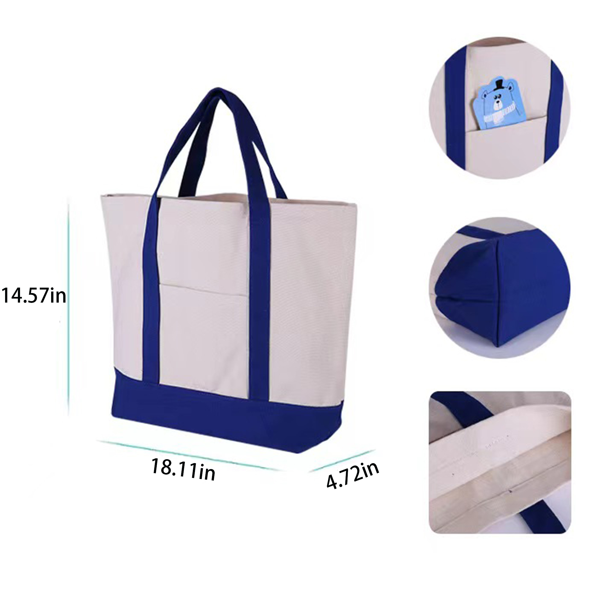 Portable Canvas Bag Can Be Customized With Logo 2