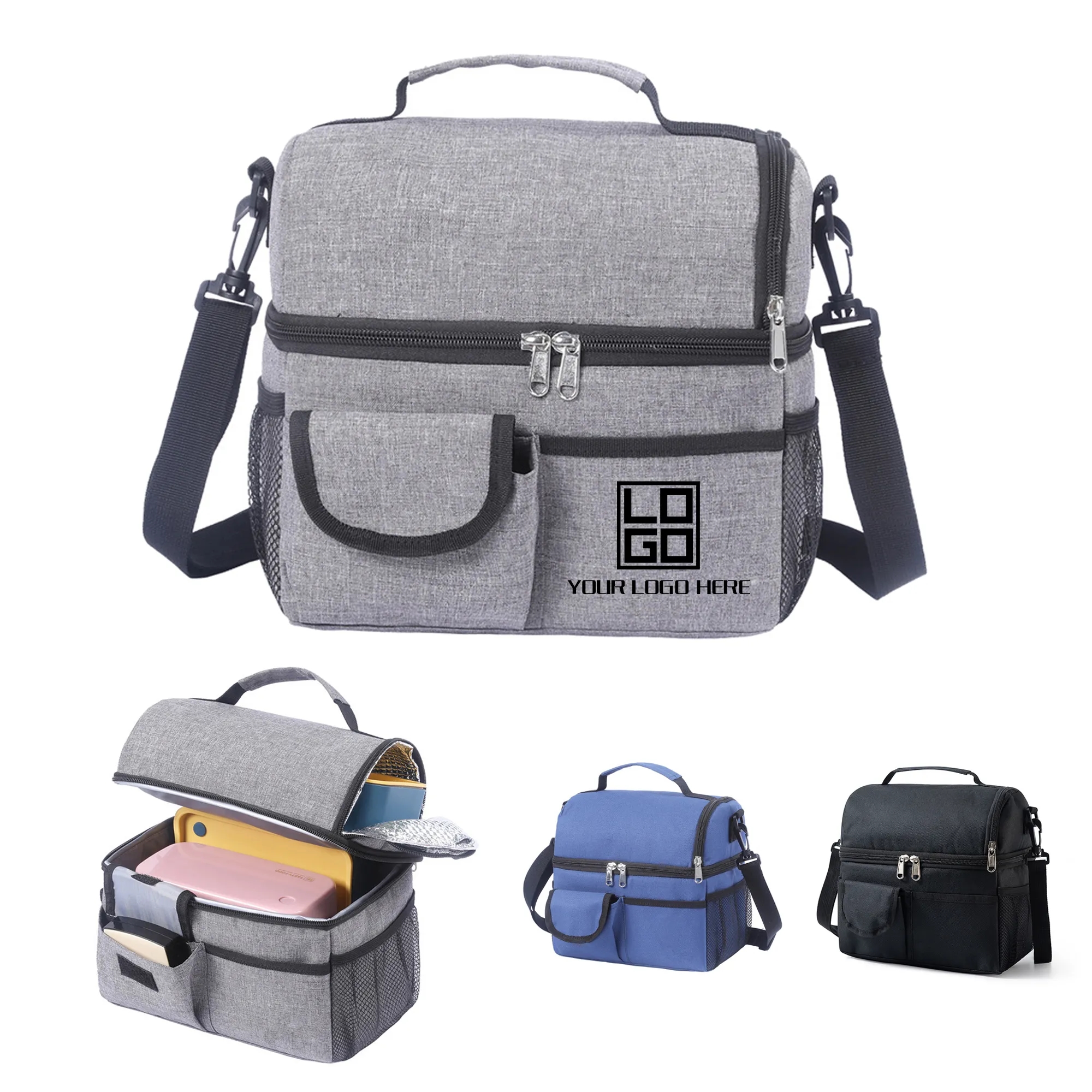 Portable Double-Layer Insulated Cooler Bag 2