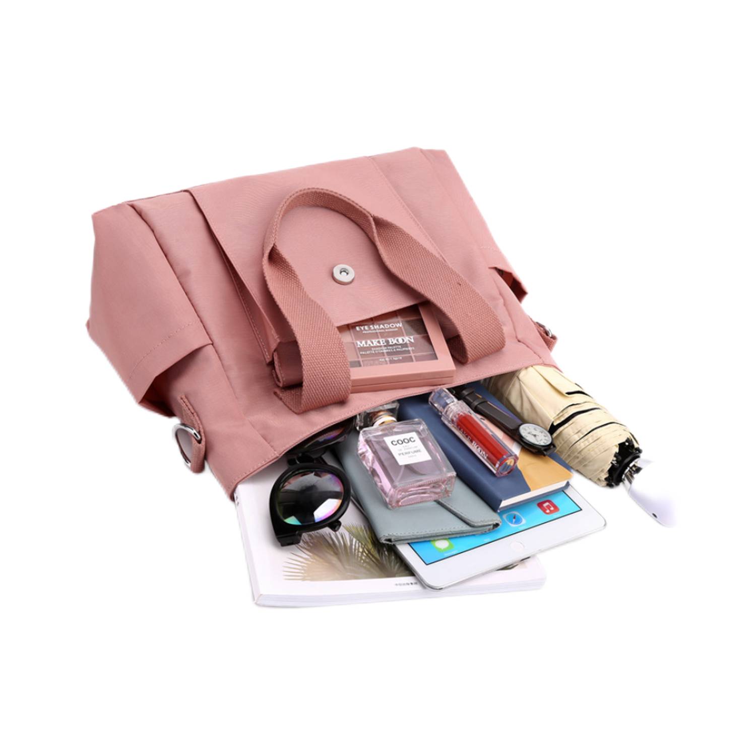 Large Capacity Nylon Handbag, custom tote bag with logo imprint 3
