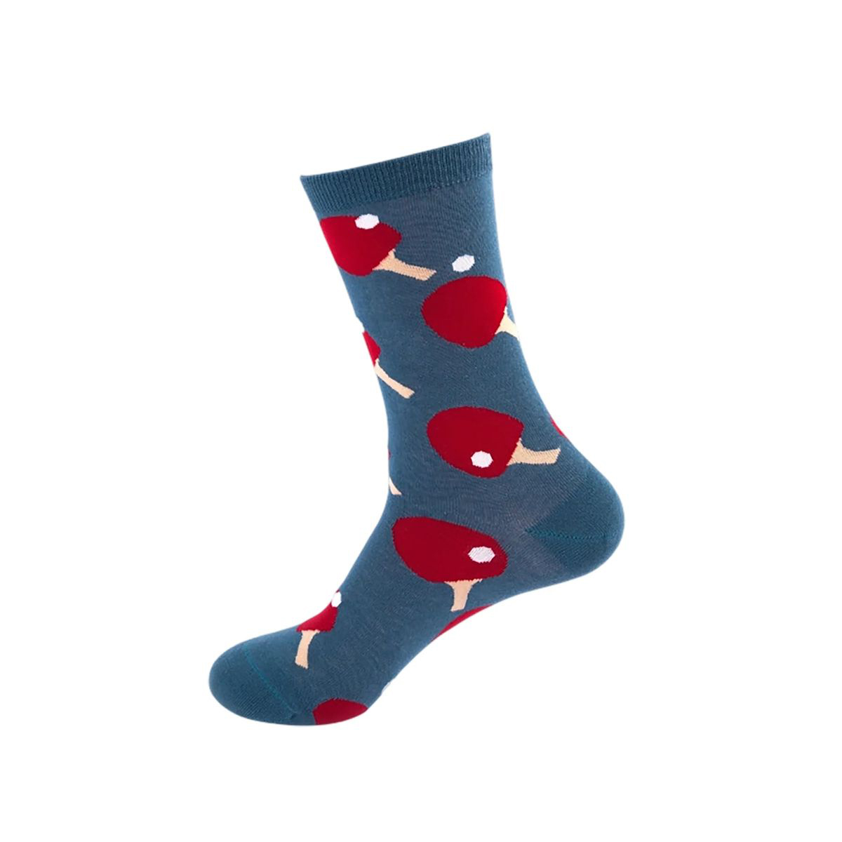 Cotton Crew Socks with Jacquard Pattern 71