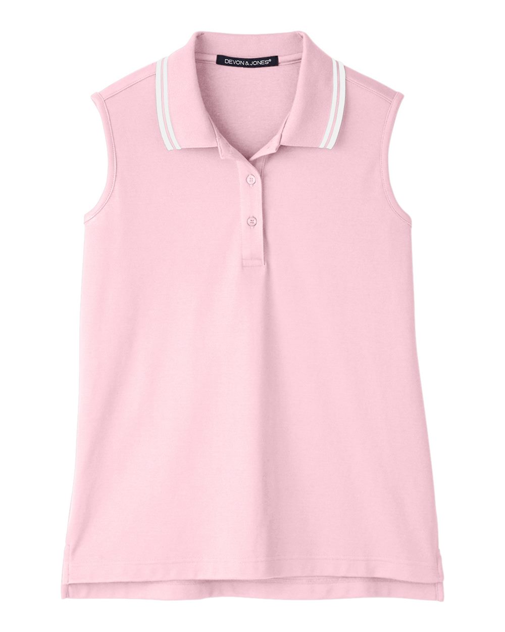 Women's CrownLux Performance® Plaited Tipped Sleeveless Polo - DG20SW 42
