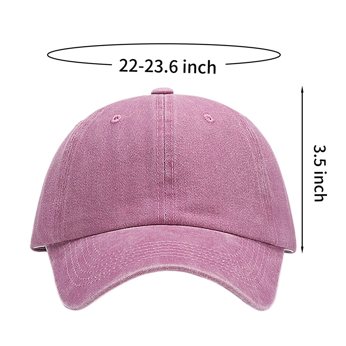 Cotton Vintage Washed Baseball Cap with Adjustable Strap 11