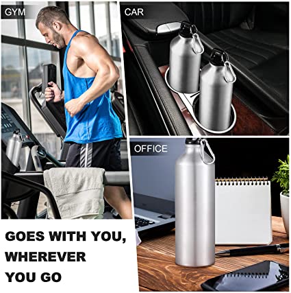 13 OZ Aluminum Sport Water tumbler/ Carabine And Twist Cap 6