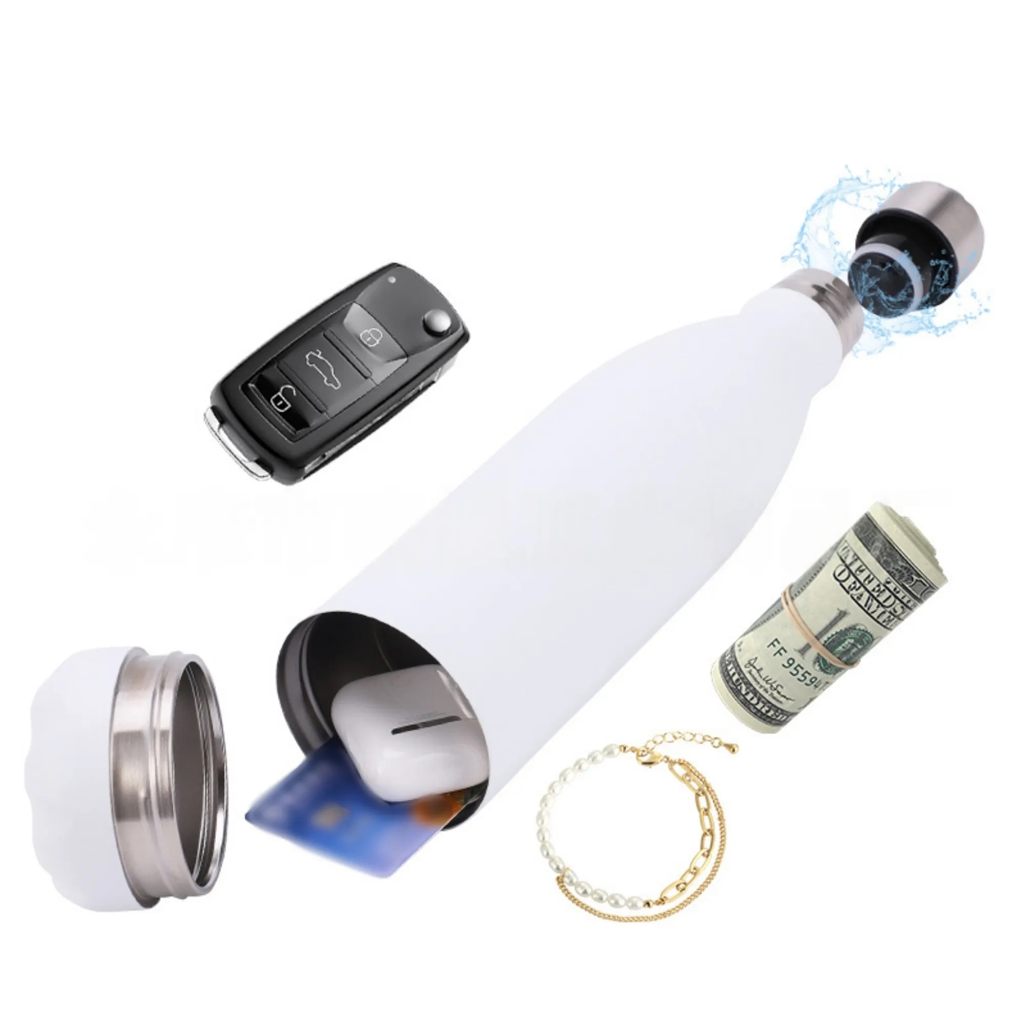 Detachable-Bottom Outdoor Storage Stainless Steel Thermos, custom water bottle with logo imprint 5