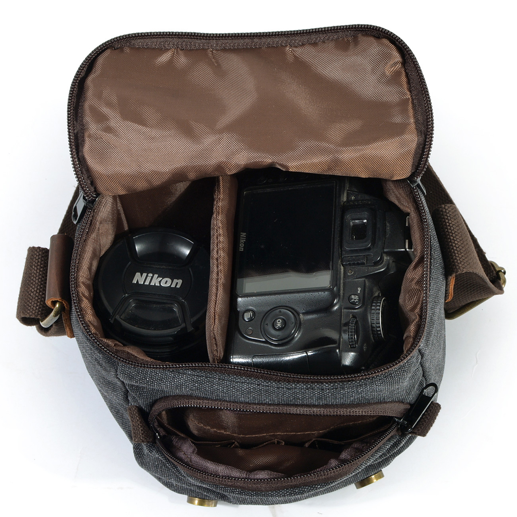 Vintage Canvas Camera Sling Bag 2