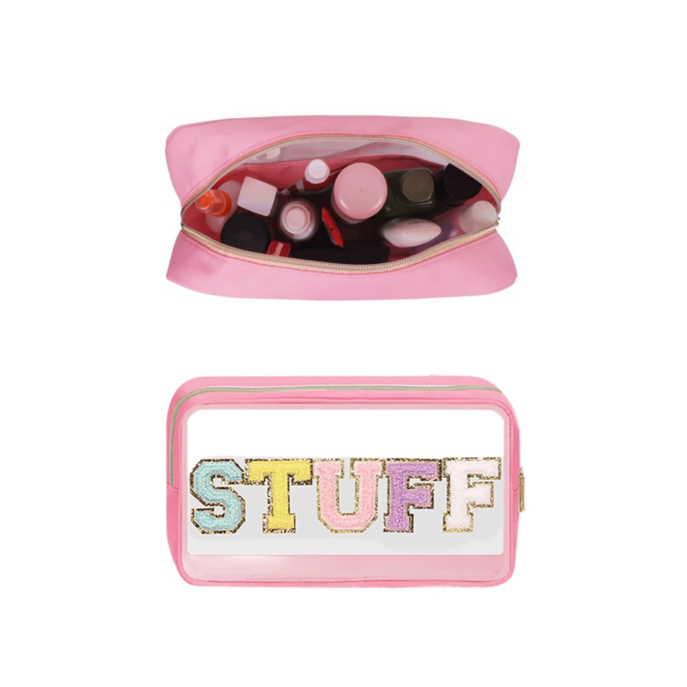 Chenille Letter Cosmetic Bag (direct import) 3