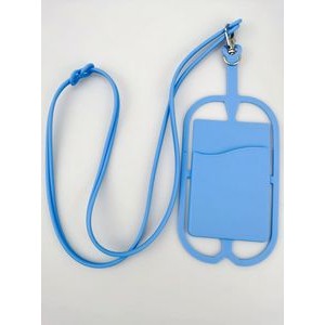 Silicone Phone Card Holder With Lanyard 16