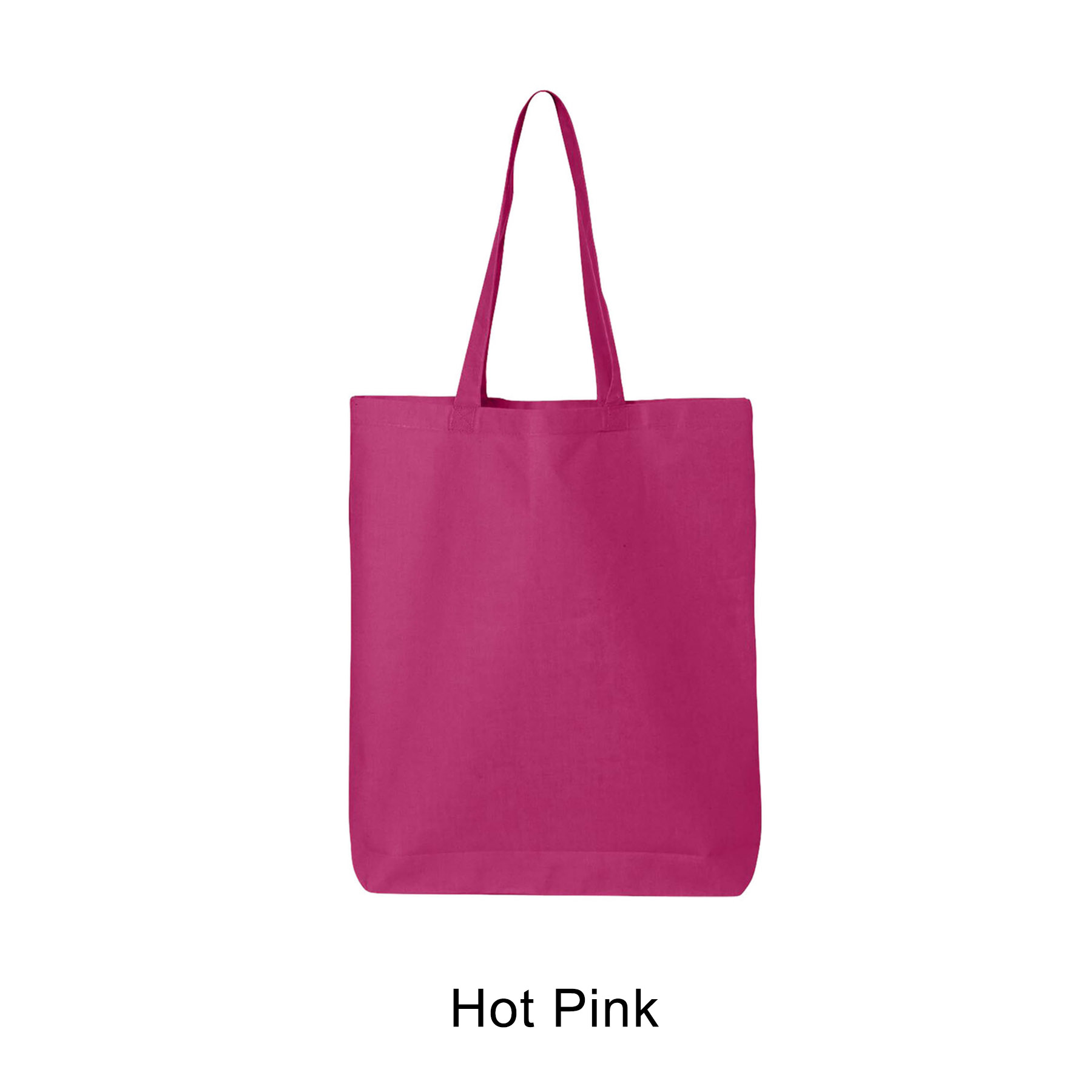 6 oz. 100% Cotton Canvas Tote Bag w/Bottom Gusset 12