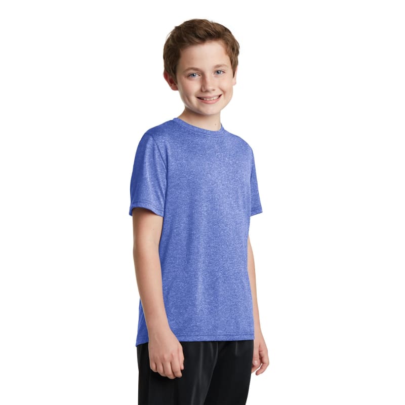 Sport-Tek Youth Heather Contender Tee. 45