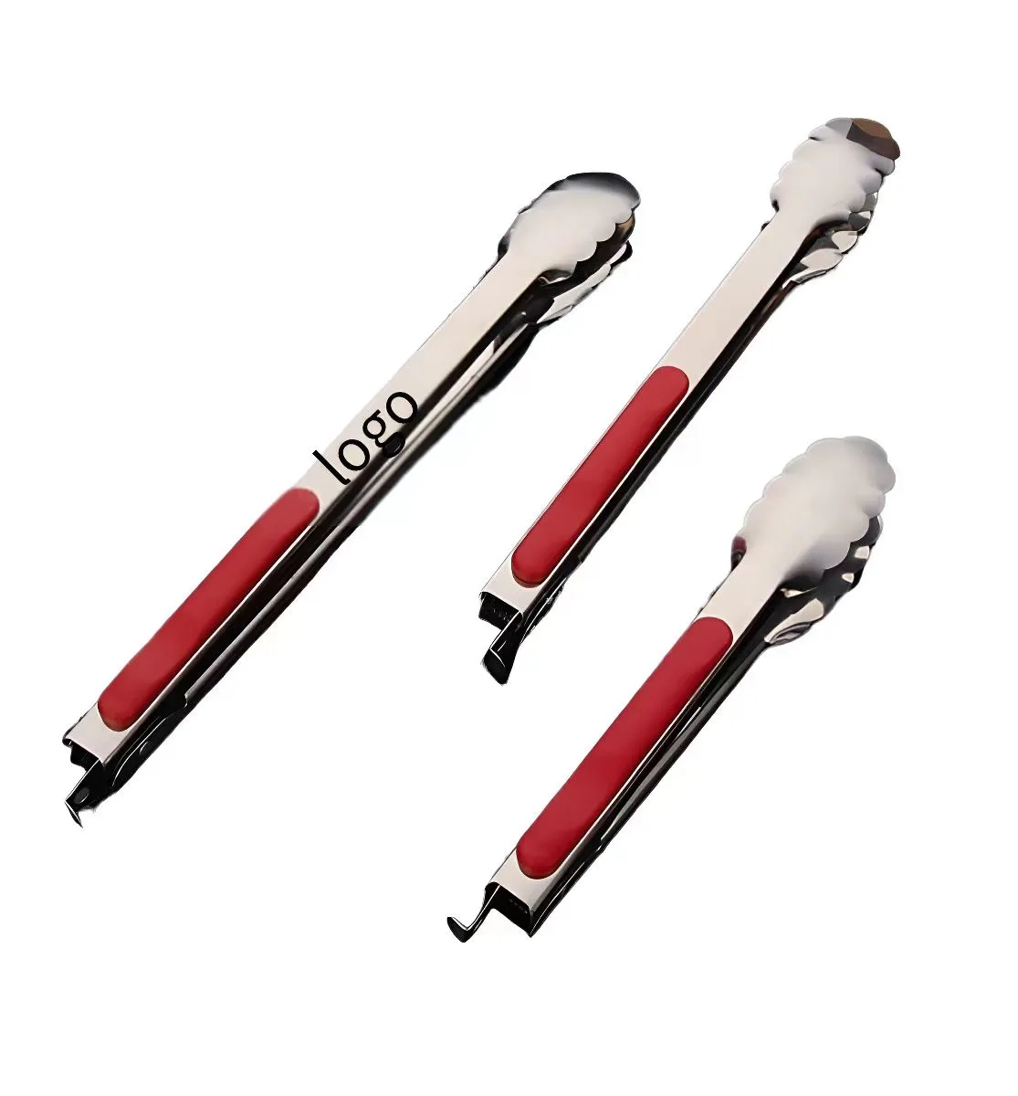 Stainless Steel Serving Food BBQ Tong 3