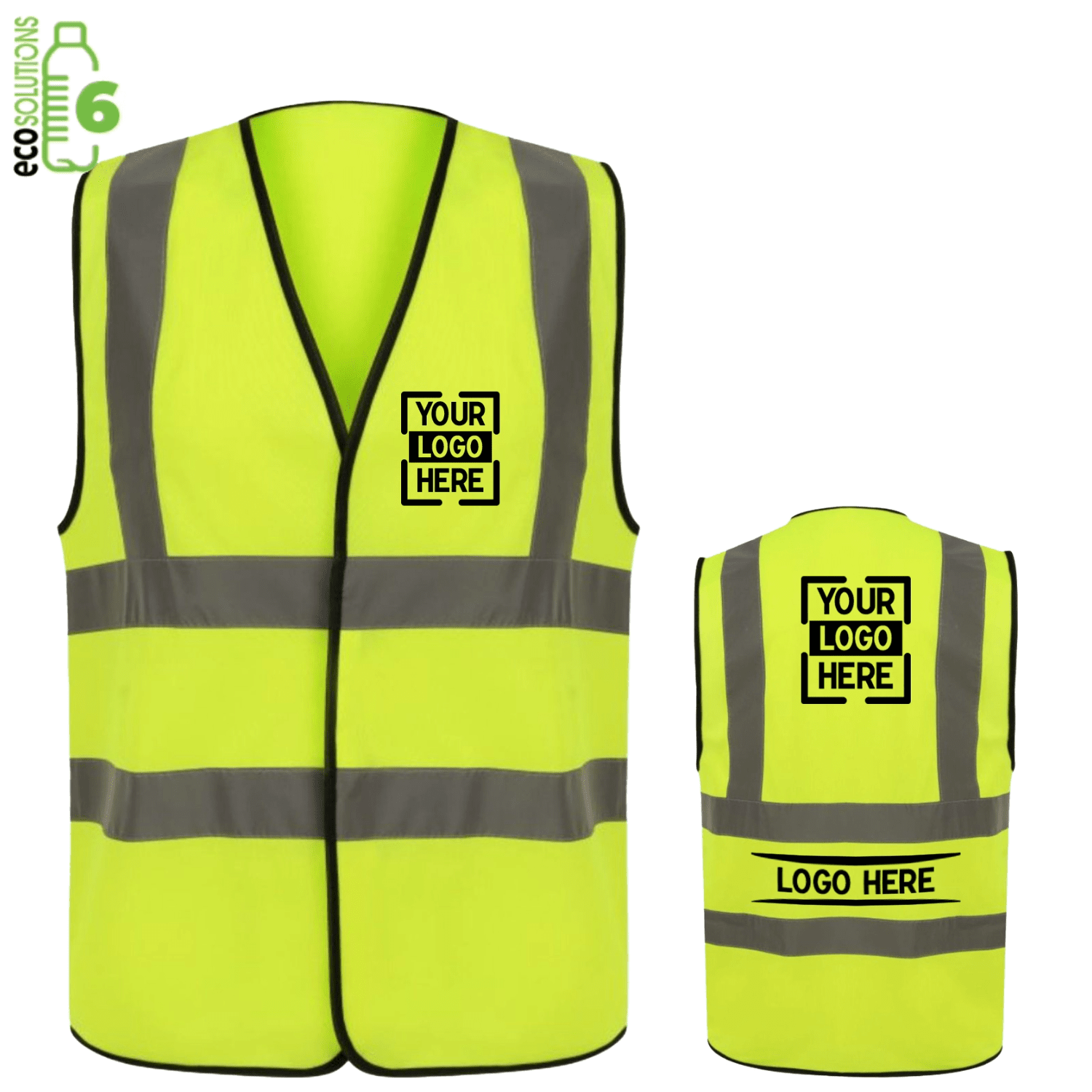 Recycled Class 2 Knitted Safety Loop & Hook Vest 2