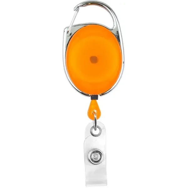 Carabiner Style Retractable Badge Reel, promotional clip with logo imprint 10