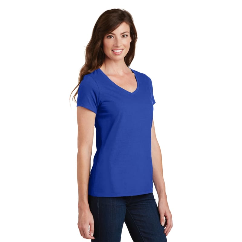 Port & Company Women's Fan Favorite V-Neck Tee. 128