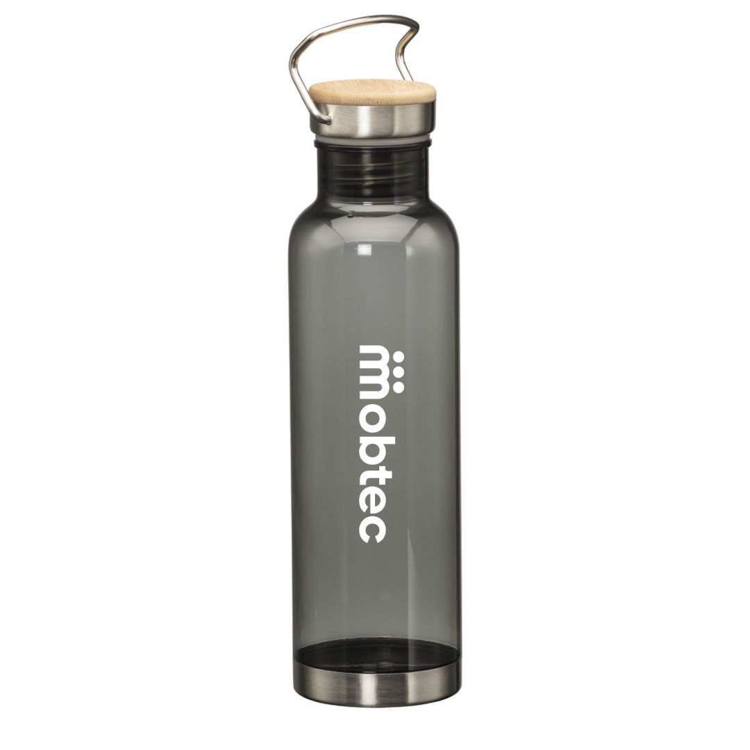 MacLeod Bottle w/ Bamboo Twist Lid - 27oz, custom water bottle with logo imprint 24